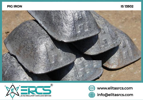 BIS ISI Certification for Pig Iron in India