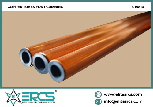 BIS ISI Certification for Copper Tubes for Plumbing in India