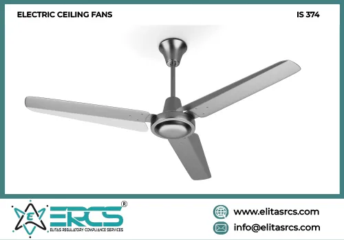 BIS Certification for Electric Ceiling Fans in India