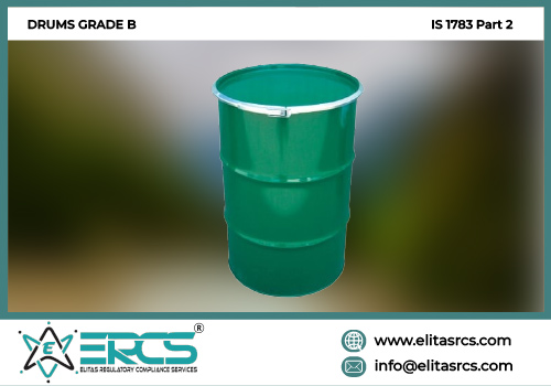 BIS Certification for Drums Grade B in India