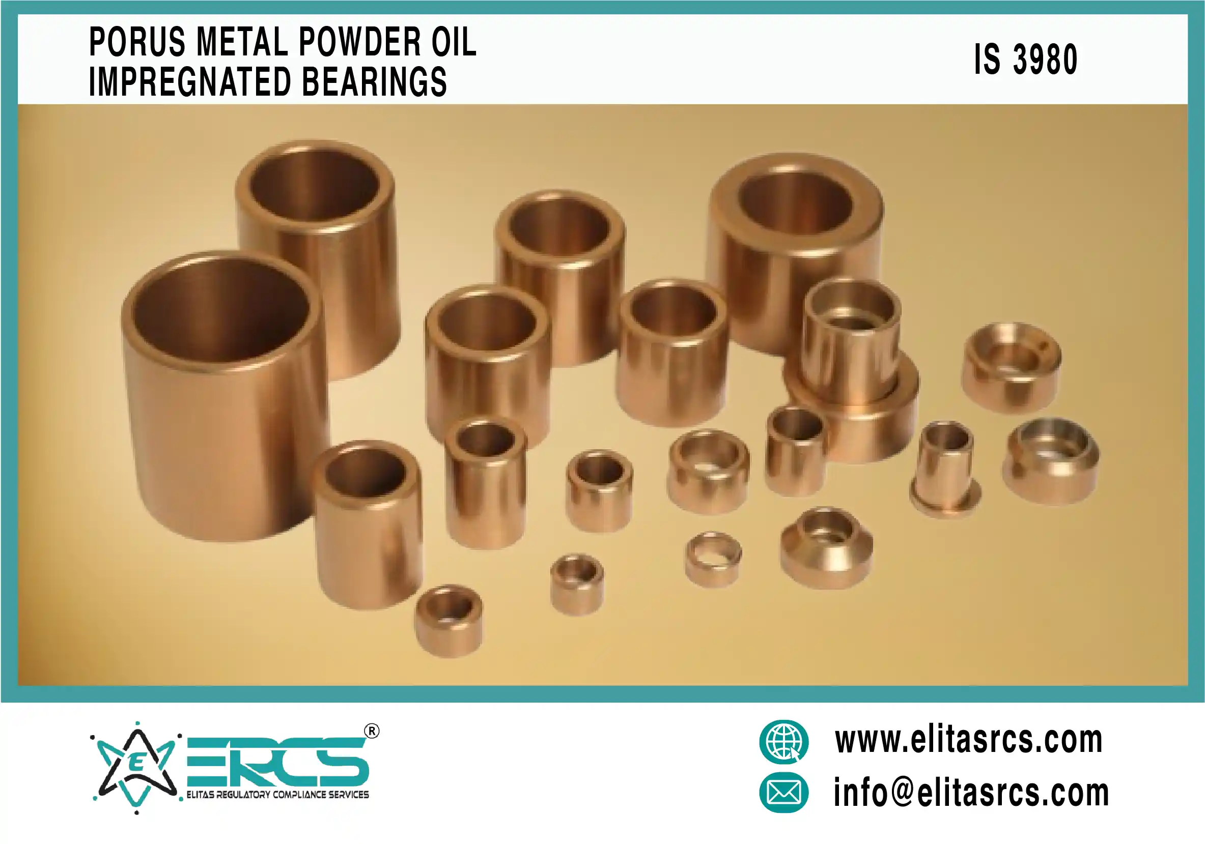 BIS Certification for Porous Metal Powder Oil Impregnated Bearings in India