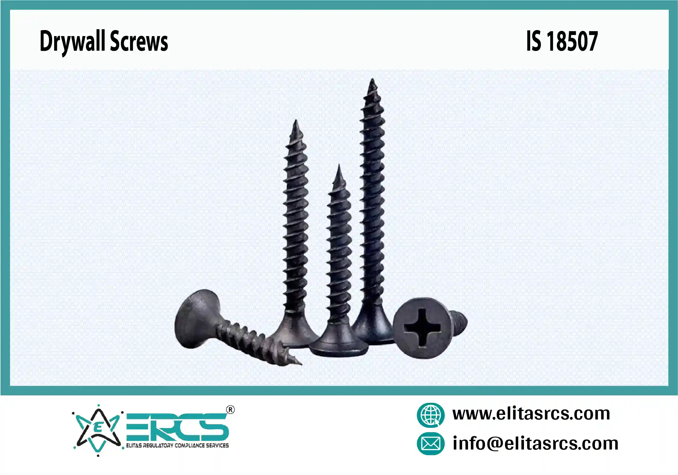 BIS Certification for Drywall Screws in India