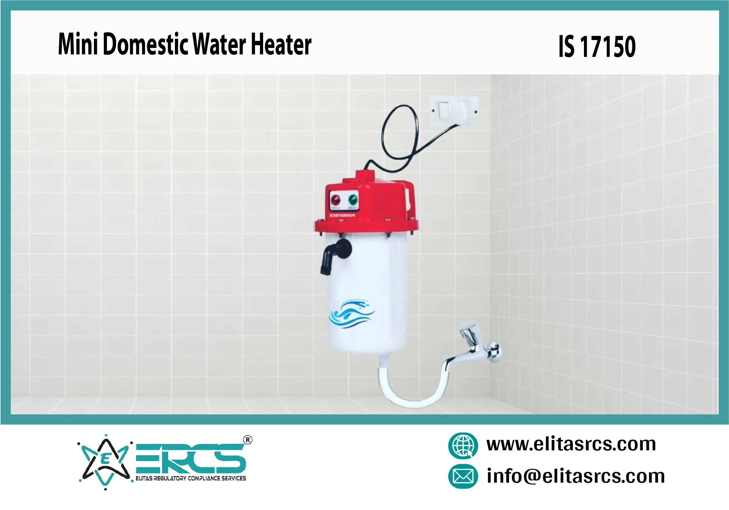 BIS Certification for Mini Domestic Water Heater for Piped Natural Gas (PNG) in India