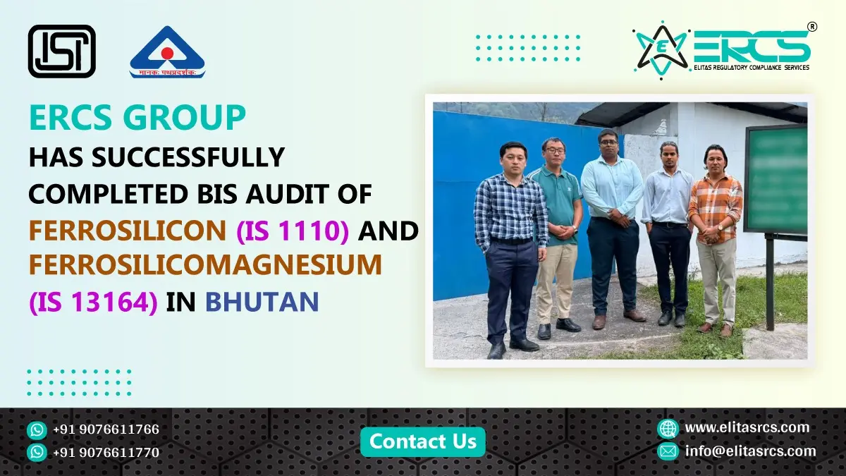 BIS Audit for Ferrosilicon (IS 1110) and Ferrosilicomagnesium (IS 13164) in Bhutan