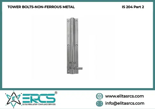 BIS Certification for Tower Bolts Non-Ferrous Metal Step Bolts for Steel Structures in India